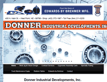 Tablet Screenshot of donnerindustrial.com